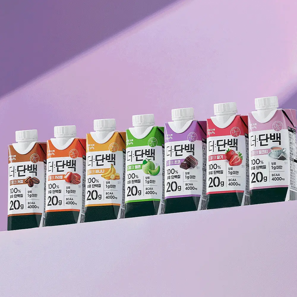 [NEW/멜론맛] 빙그레 더단백 드링크 250ml 4종 택1(초코,커피,딸기,멜론)